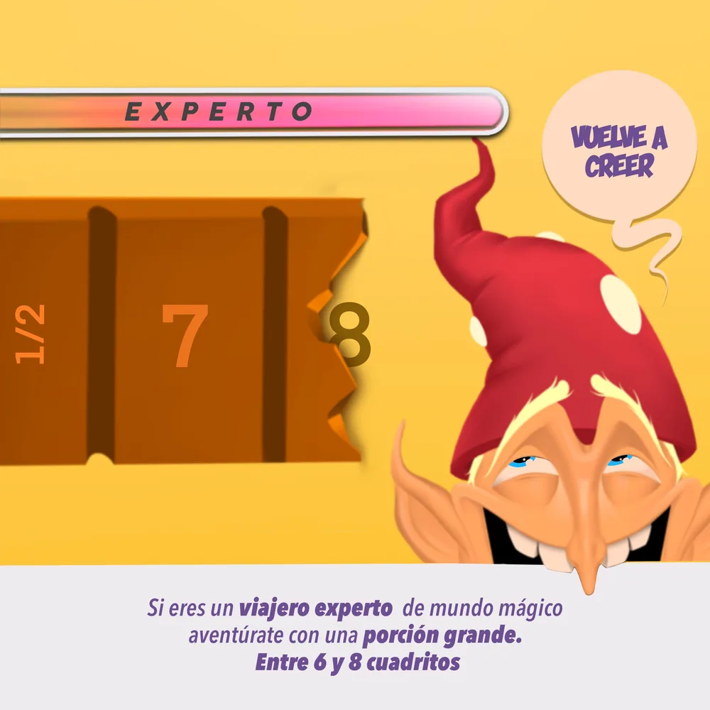 Experto: entre 6 y 8 cuadritos